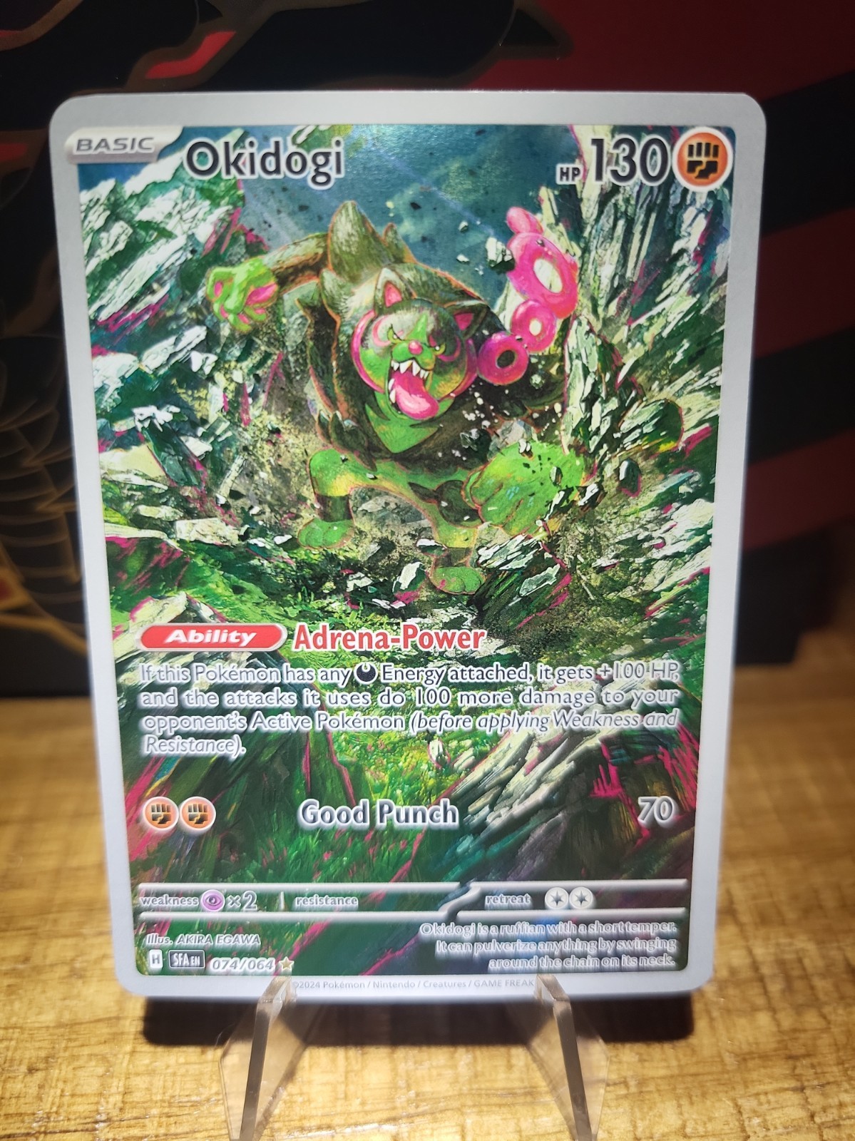 Okidogi 074/064 Sv: Shrouded Fable Holo POKEMON CARD NICE 🌀🔥🎇🎇