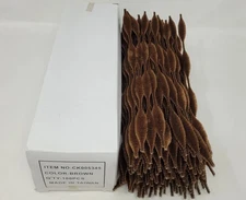 Box of 100 Vintage Brown Bumpy Chenille Stems Fuzzy Bump Pipe Cleaners 12"