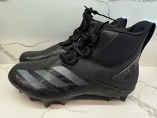 New Adidas Adizero Chaos Black Lineman Football Cleats ID9103 Men  s Sz 9.5