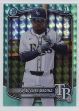 2025 Bowman Chrome Prospects Aqua Geometric Refractor 72/125 Raymer Medina 1i7n