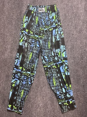 Crazee Wear Vintage Parachute Pants Mc Hammer Retro 80s Coloful