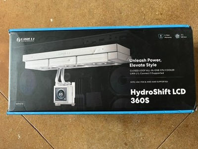 Lian Li HydroShift 360S White AIO Liquid CPU Cooler 2.88'' LCD 360mm - NEW