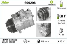 Kompressor Klimaanlage VALEO CORE-FLEX 699298 f&uuml;r MERCEDES KLASSE W463 12V W210