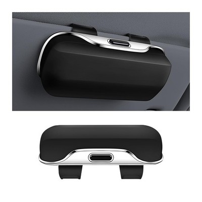 zipelo Sunglasses Holder for Car Sun Visor, Protective Automotive Black