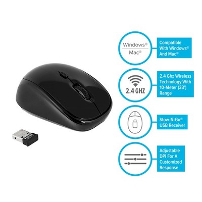 Targus Wireless Blue Trace Mouse Black Black ''wie neu''