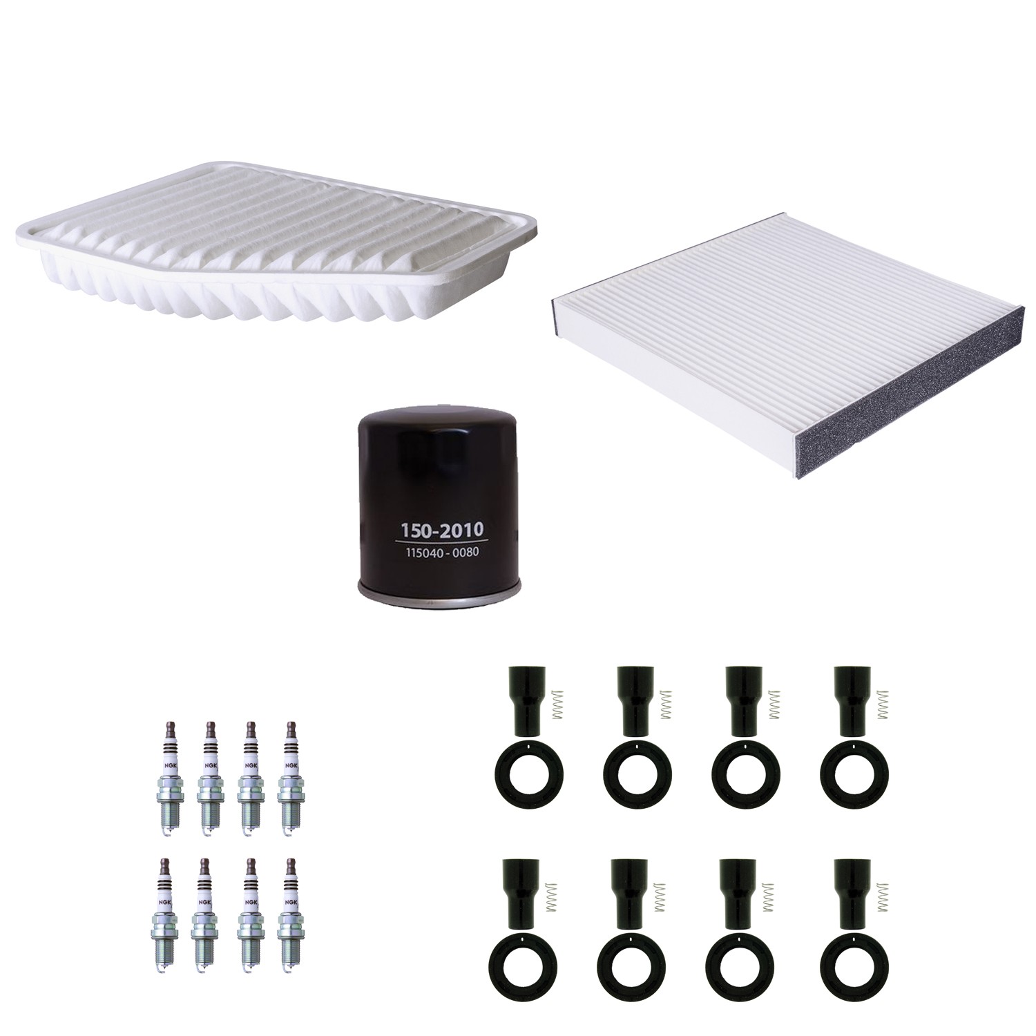 Denso Tune Up Kit NGK 8 Spark Plugs  Boots Kit for GS430 SC430 Base 4.3 V8 Auto