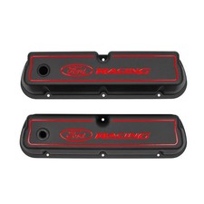 Ford Racing Valve Covers Black Satin With Red Letters For 289 302 351w Engines