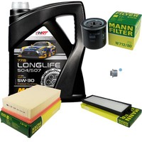 Mann Inspektionspaket 5L Mannol Longlife 5W-30 FüR Saab 900 II Cabriolet 9-3