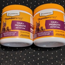 2-Pack Thunderbites Calm  Probiotic, 90 Soft Chews for Dogs, Exp. 3/27  8/27