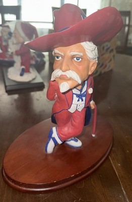 Ole Miss Rebels Col Reb Slavic Treasures Large Table Top  Mascot Extremely Rare.