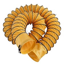 12 Inch 25 FT Flexible PVC Duct with Adjustable Rope and D-Shaped 12in x 25ft