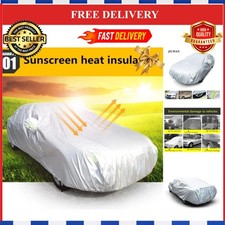 JIUWAN Universal Car Cover Outdoor Snow Sun UV Dust Protection for Sedan SUV