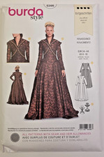 Burda Sewing Pattern 6398 Misses Renaissance Dress Costume Size 8-18 UNCUT