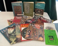 Lot Of Rug Hooking Guides 3 Pearl McGown Books/10 Magazines/2 Pamphlets