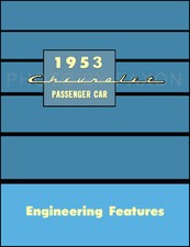 1953 Chevrolet Car Engineering Features Manua...