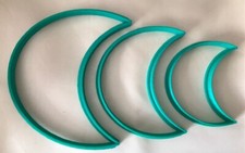 Moon Set of 3 - Cookie Cutter - Cute - Biscuit - Fondant - Clay - Dough