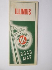 Sinclair Road Map of Illinois 1940