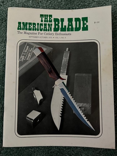 Vintage The American Blade Magazine September October 1973 Vol 1 No 3 knives - 第 1/5 張圖片