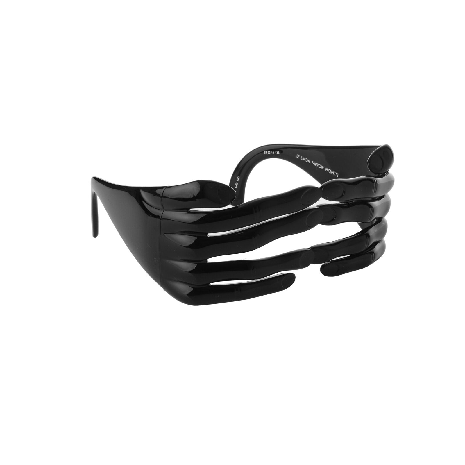 Sunglasses Jeremy Scott SS2011 black acetate hands frame ORIGINAL NEW
