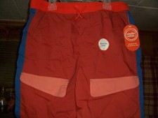 WONDER NATION BOYS ABOVE THE KNEE SWIMMING TRUNKS SIZE XXL 18 ORANGE BLUE POOL