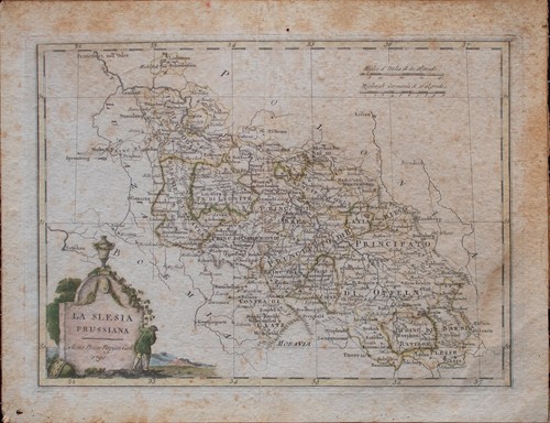 Schlesien La Slesia Prussiana Historische Karte Pazzini Carli Kupferstich 1790 - Picture 4 of 5