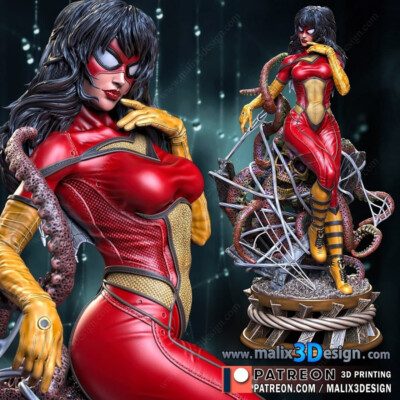 Spider-Woman resin Sculpture Bust Model Kit  Unpainted/Unassembled