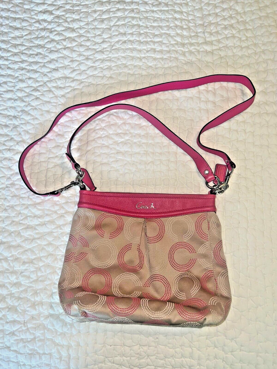 SALE！COACH トートバッグ ベージュ ピンク Coach Women fs tote bag 4454 SV/QU ZIP TOP TOTE Newarticle | eBay