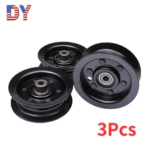 Set of 3 Flat Idler Pulley Replace for Toro 132-9420 1329420 106-2175 1062175