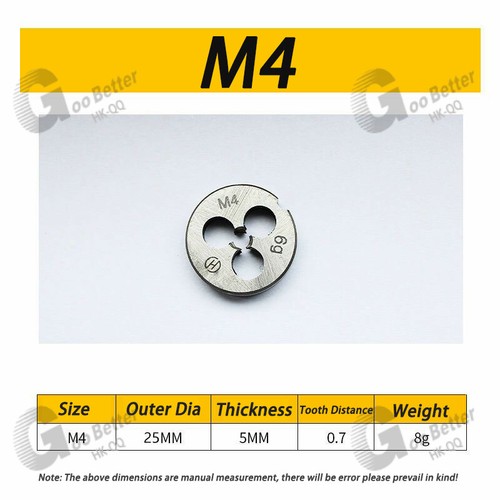 Bearing steel Circular Die M3/M4/M5/M6/M7/M8/M9/M10/M12/M14 to M30 - Top Quality - Picture 7 of 24