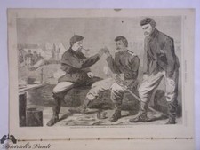 Original Winslow Homer The Wish-Bone guerre civile Harper's Weekly