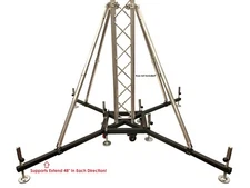 Ground Support Wheels w/Leveling Jacks Fits F34 Trussing Vertical Truss Base