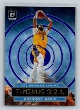2019-20 Panini Donruss Optic T-Minus 3 2 1 Blue Prizm 77/85 Anthony Davis #2