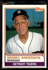 1983 Topps Sparky Anderson #666 Detroit Tigers