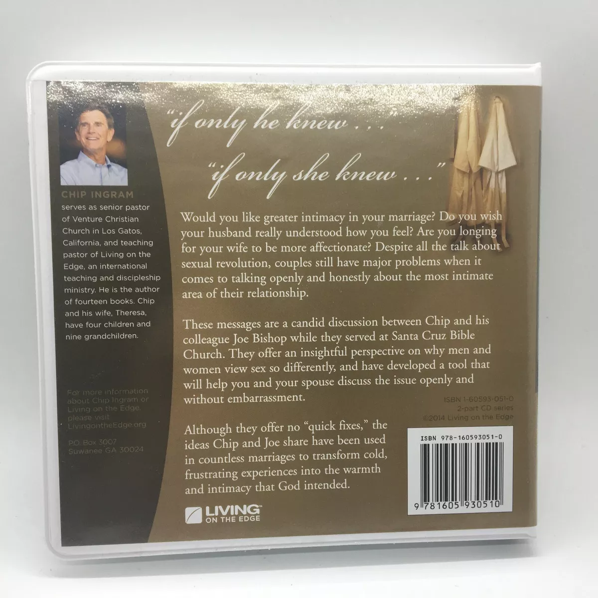 Chip Ingram Audio CD Teaching Series Set About Sex.