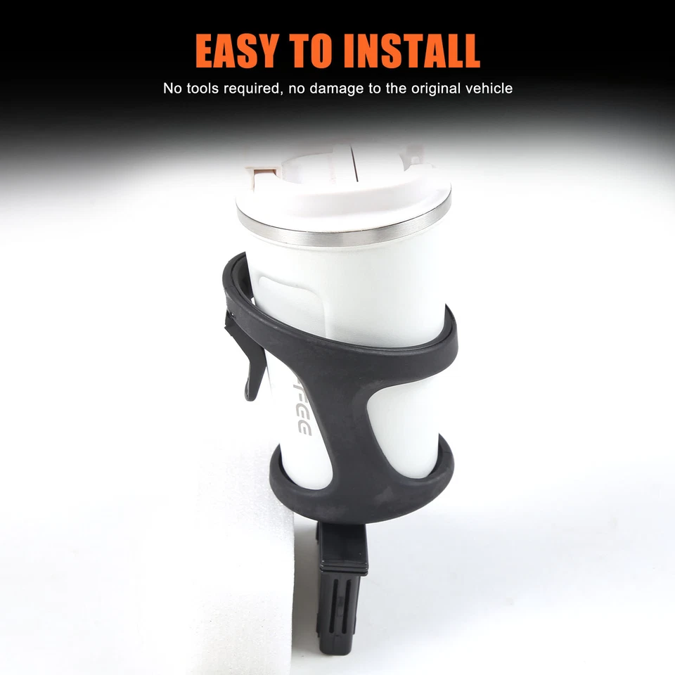 Portavasos trasero de plástico negro para Benz Metris Vito Clase V W447 2016-2022 Foto 2 de 4