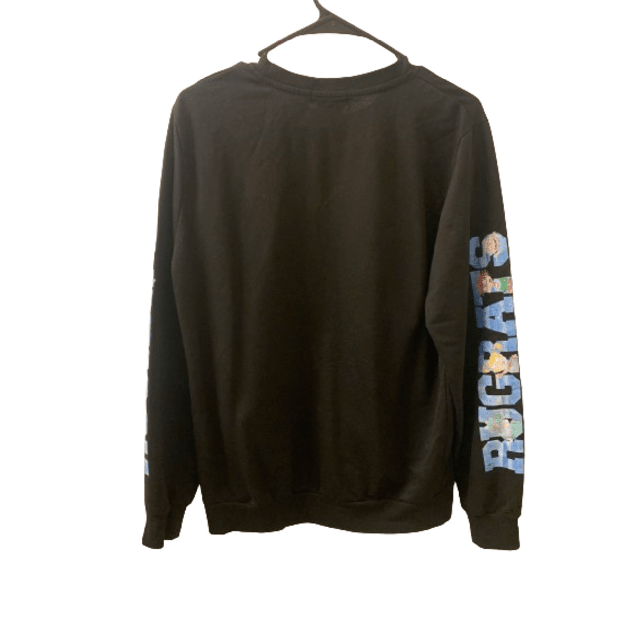 Nickelodeon Rugrats Women Black Graphic Sweatshirt Si… Gem