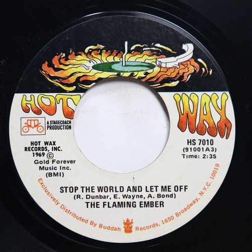 THE FLAMING EMBER - ROBOT IN A ROBOT'S WORLD / STOP THE WORLD AND LET - SOUL 45 - Picture 2 of 2