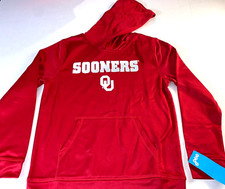 University of Oklahoma Sooners Red Hoodie Sweatshirt New Boys LARGE 14 16