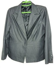 Women’s Eden Court Dark Grey Peplum Blazer Size 14