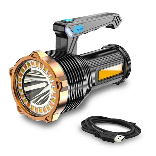 Super Bright 22000000LM LED Flashlight High Powered Torch USB Rechargeable Lamp - Picture 8 of 24