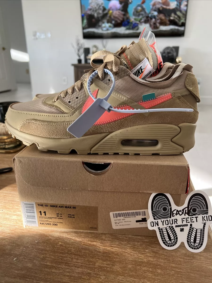 Size 11 - Nike Air Max 90 x OFF-WHITE Desert Ore 2019 Brand New 100% Authentic