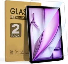 (2 PCS) For 13 inch iPad Air M3 Chip 2025 Tempered Glass Screen Protector Saver