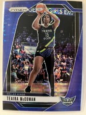 TEAIRA MCCOWAN 2024-25 PANINI PRIZM WNBA #105 DALLAS WINGS BLUE PULSAR /199