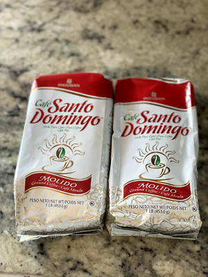Santo Domingo Coffee 16 oz Bag  Ground Product Pack Of 2 Medium Roast Brand New