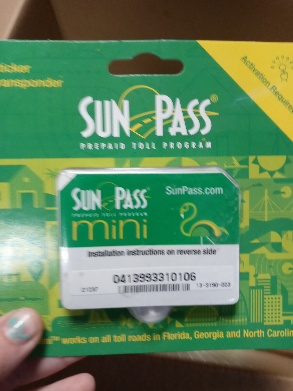 SunPass Mini Sticker PrePaid Toll Program For Florida 94922390745 eBay