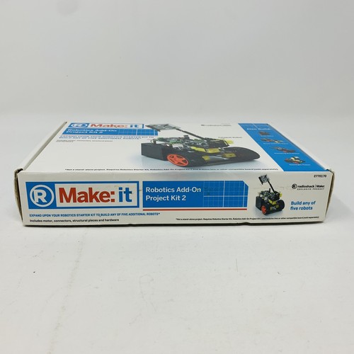 Radio Shack MAKE: it Robotics Add-On Project Kit 2 Boxer Sweeper 2770170 NEW - Picture 12 of 12
