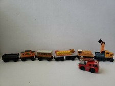 7 Assorted Thomas the tank engines Wooden Trains G