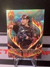 2024 Bowman Chrome Ethan Salas Rising Infernos /125 Aqua SP San Diego Padres