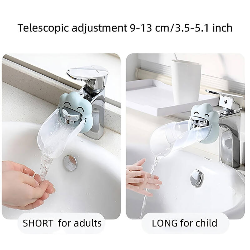 Adjustable Children's Hand Wash Faucet Extension For Kitchen And