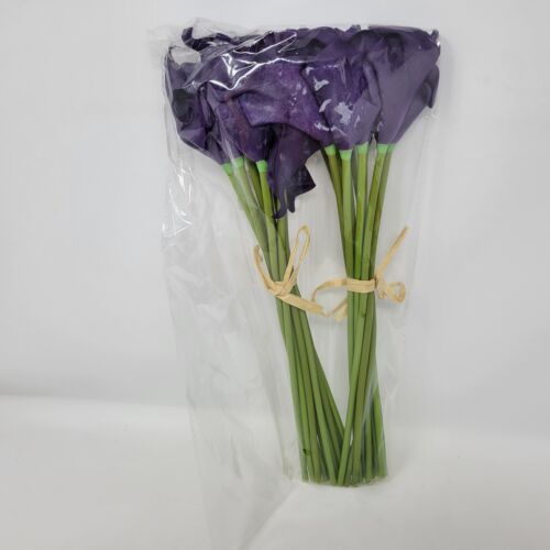 Calla Lily Bridal Wedding Artificial Fake Faux Flowers Party Decor Bouquet 20 Ct